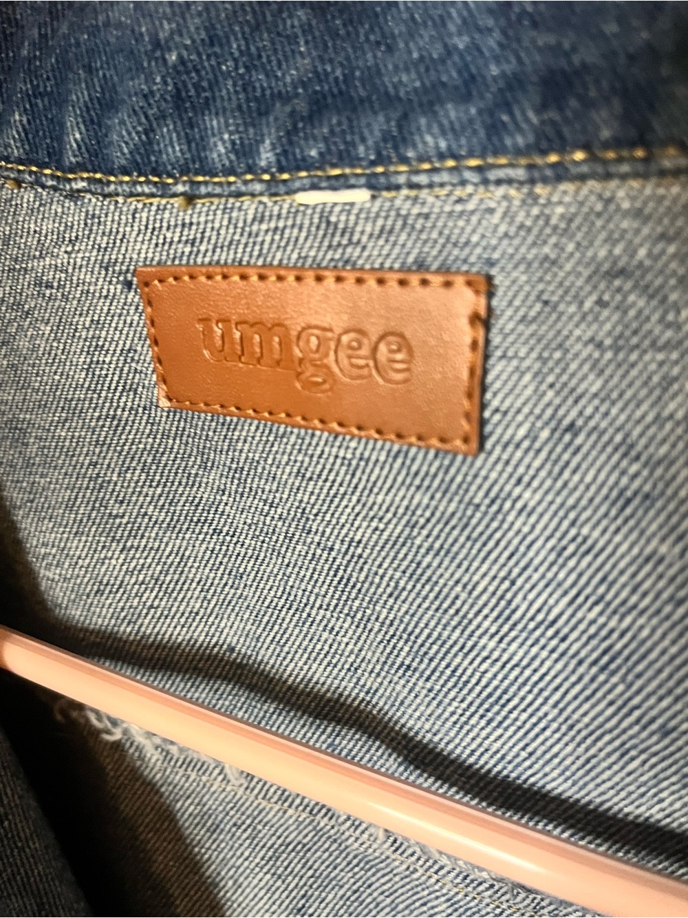 Umgee Denim Mixed Jacket Size S - Picture 10 of 12